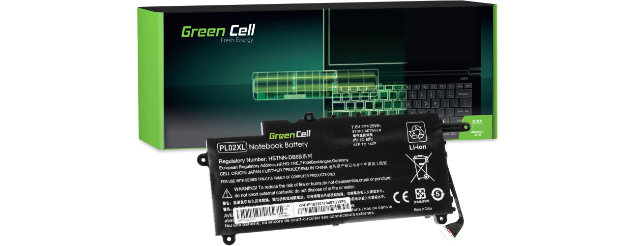 Green Cell PL02XL 751875-001 für HP