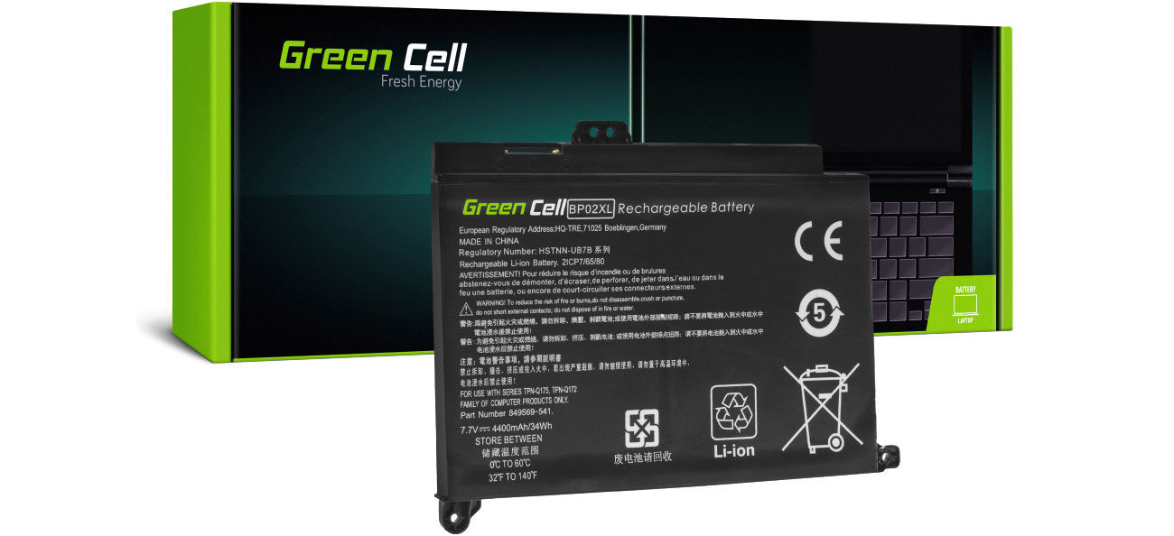 Green Cell BP02XL 849909-855 für HP