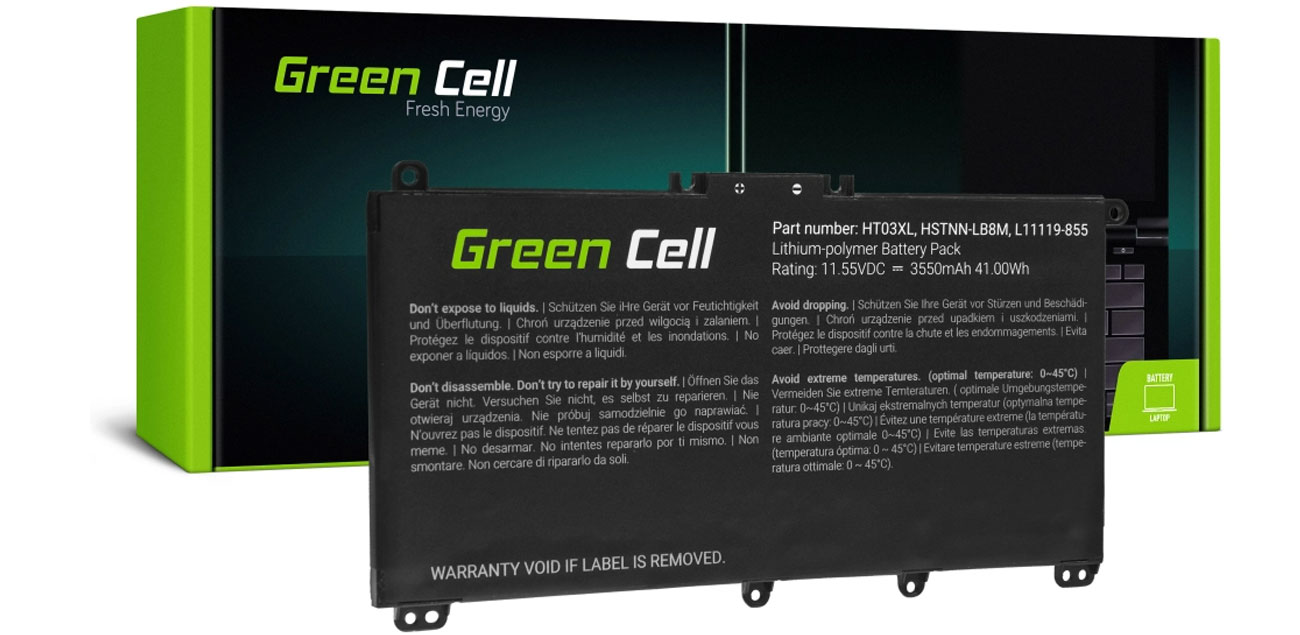 Green Cell Akku HT03XL L11119-855 für HP