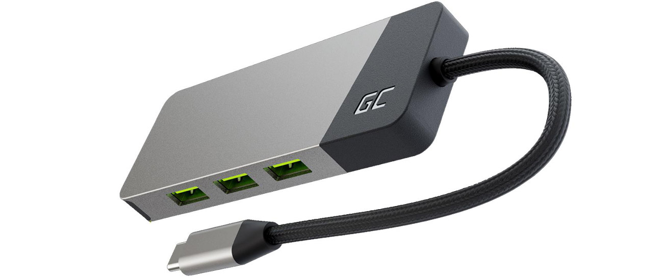 HUB Green Cell USB-C 7in1 GC Connect