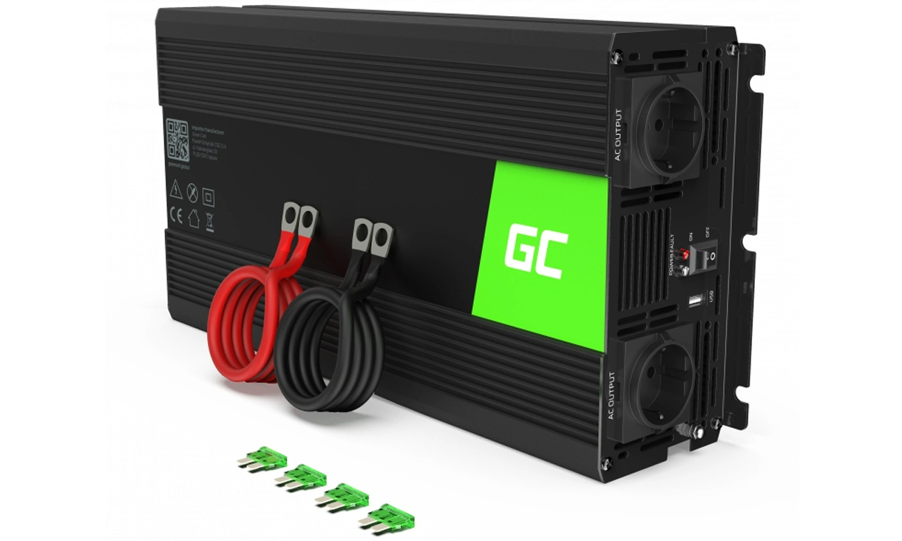 Auto-Wechselrichter Green Cell Inverter 24V auf 230V 1500W/3000W