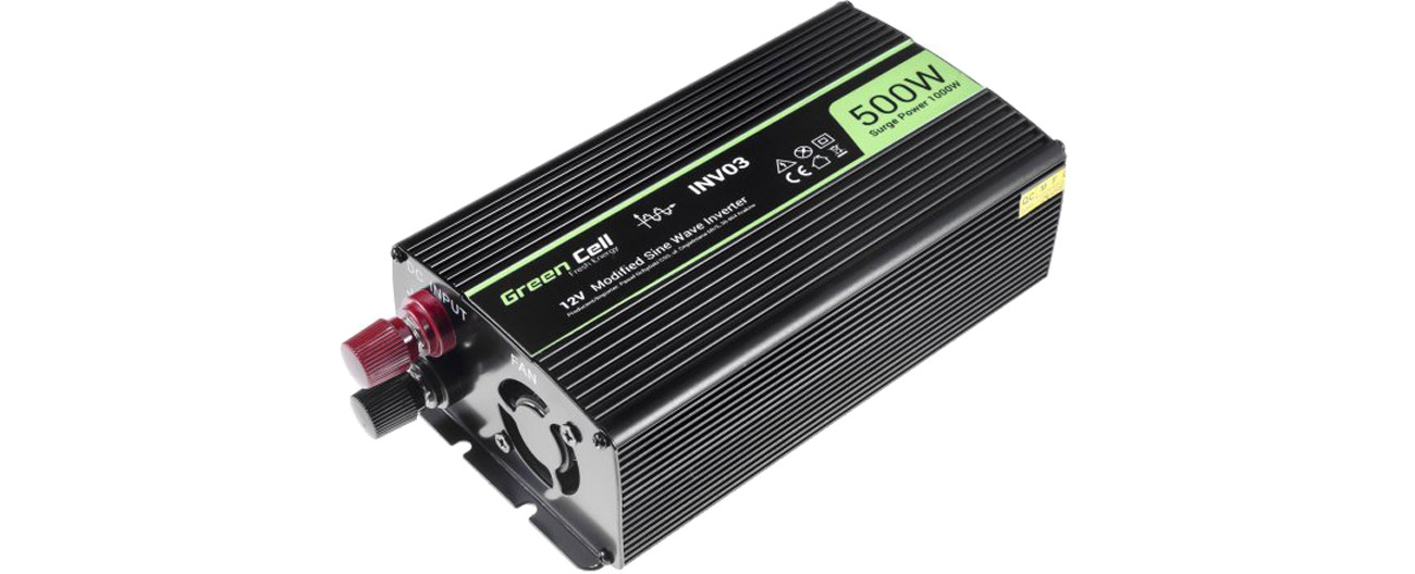 Green Cell Spannungswandler 12V auf 230V 500W/1000W INV03DE