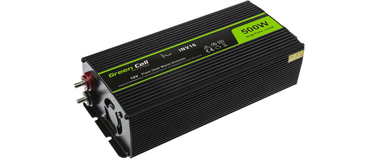 Green Cell Spannungswandler 12V auf 230V 500W/1000W INV16