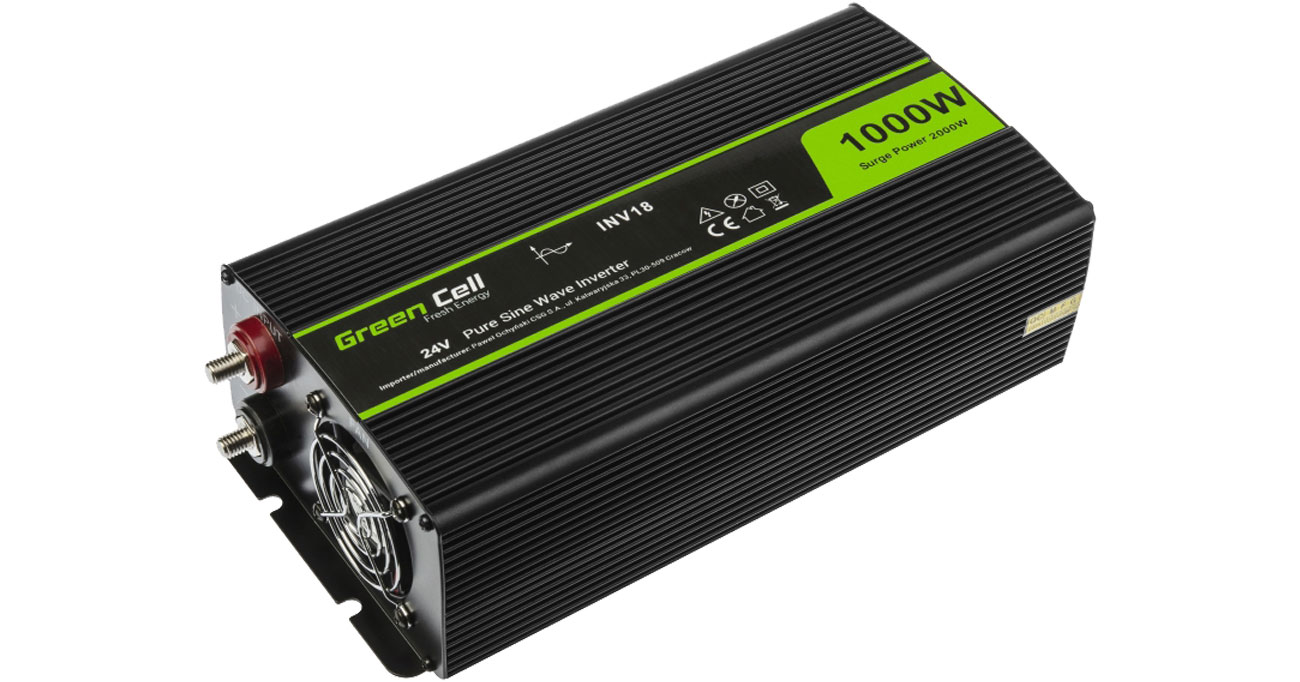 Green Cell Spannungswandler 24V auf 230V 1000W/2000W INV18