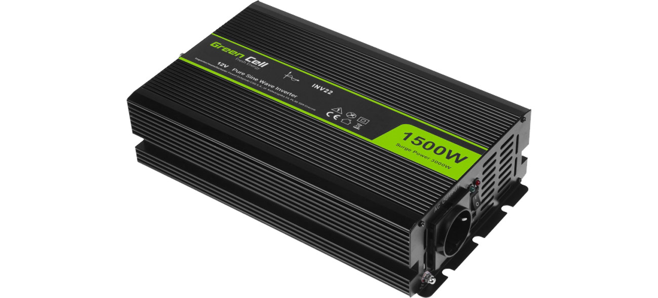 Green Cell Spannungswandler 12V auf 230V 1500W/3000W INV22
