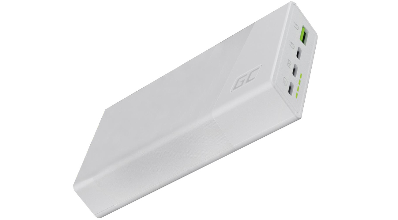 Powerbank Green Cell PowerPlay 20S Weiß (22,5W, 3x USB-C)