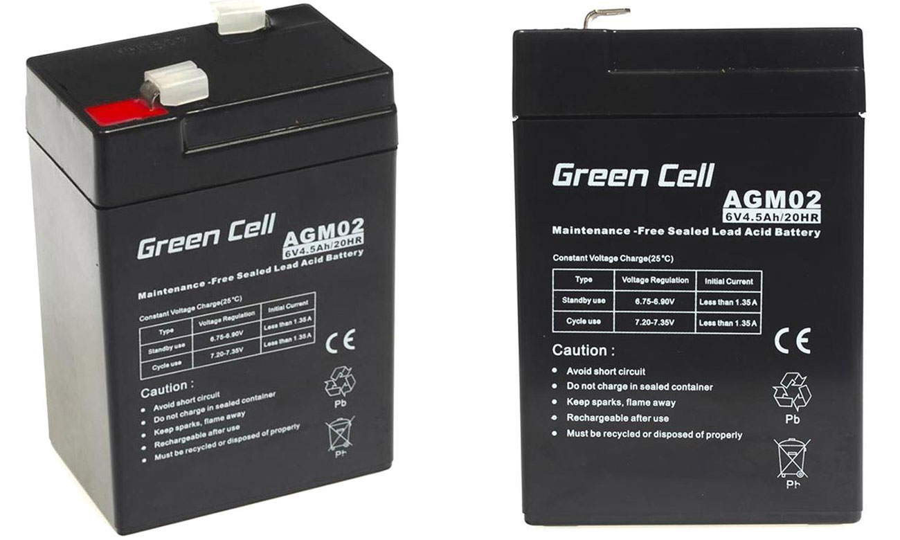 Green Cell Akumulator AGM 6V 4.5Ah AGM02