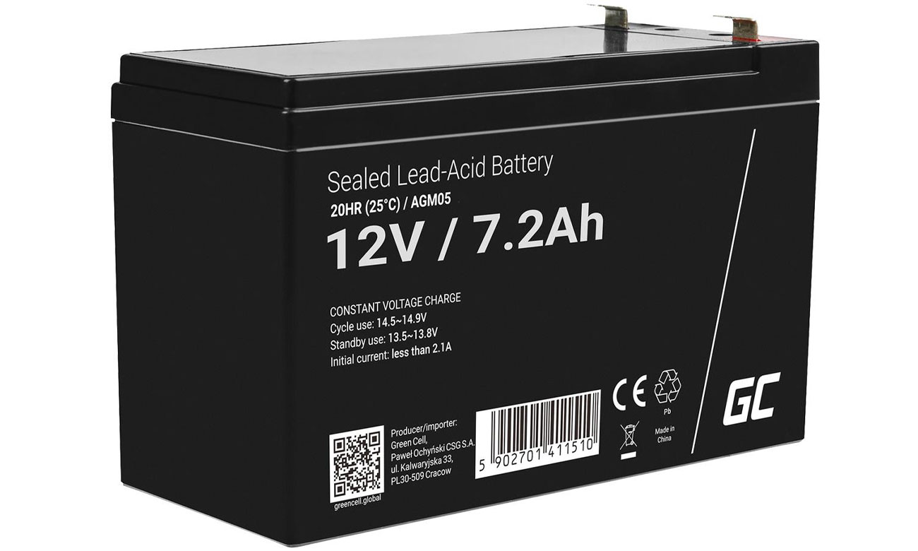 Green Cell Akumulator AGM 12V 7.2Ah AGM05