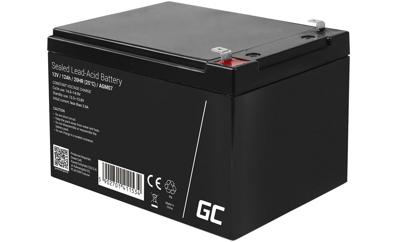 Green Cell Akumulator AGM 12V 12Ah AGM07