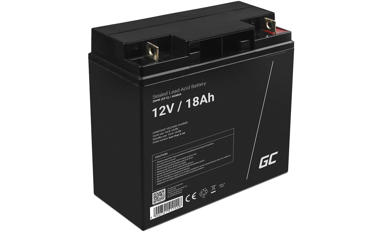 Green Cell Akumulator AGM 12V 18Ah AGM09