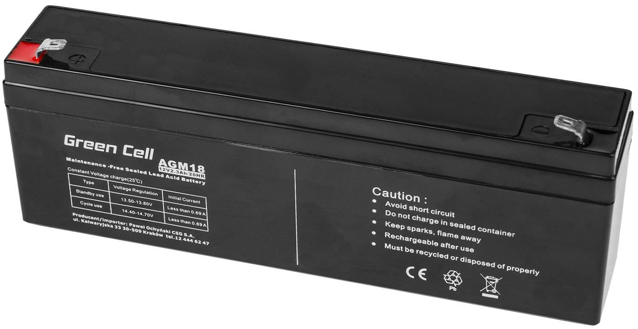 AGM VRLA Akku 12V 2.3Ah AGM18