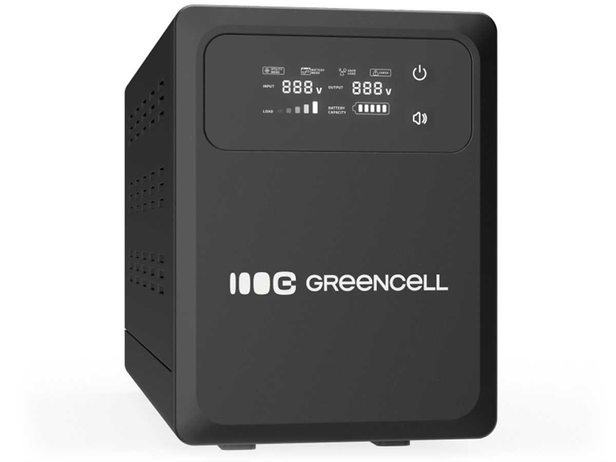 Green Cell AVR UPS 2000VA 1200W PowerCore 24 VDC mit LCD
