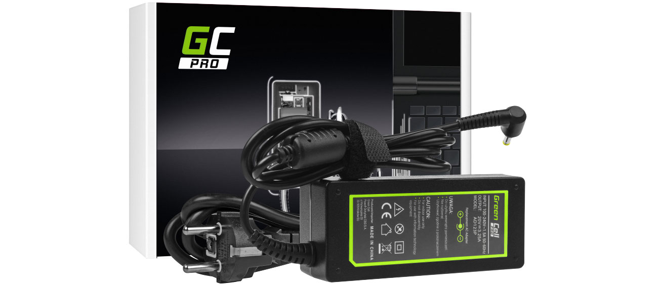 Green Cell Netzteil für Lenovo 65W (3.25A, 4.0-1.7mm)