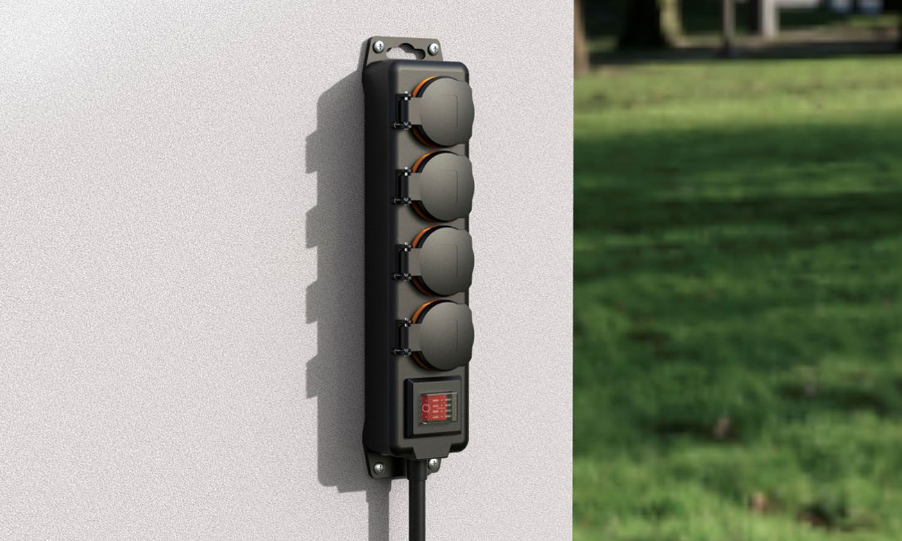 Hama Baustellen-Steckdosenleiste 4x SCHUKO 4 m 3680 W IP44