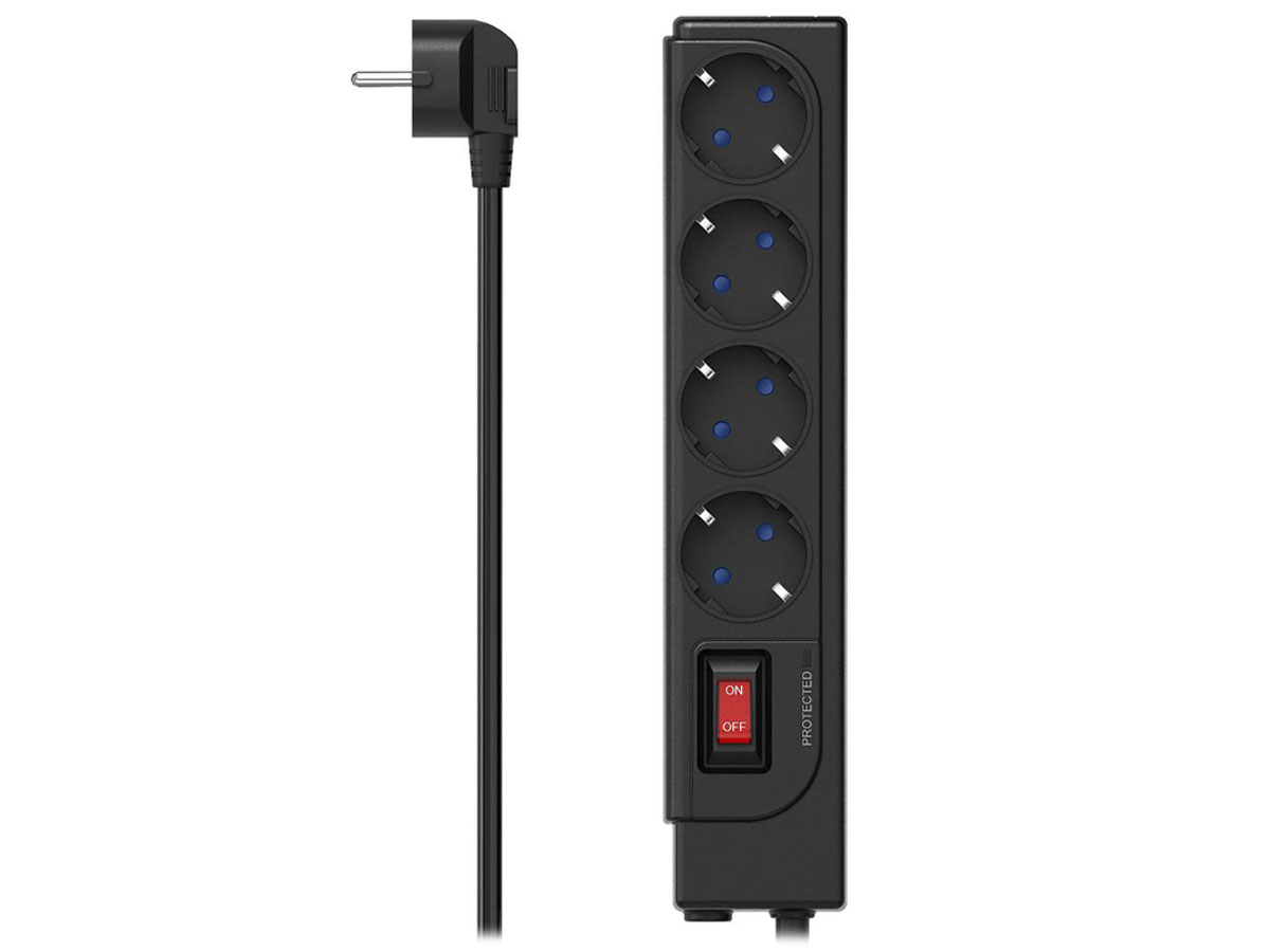 Hama Überspannungsschutz-Steckdosenleiste 4x SCHUKO 1,5 m 2500 W