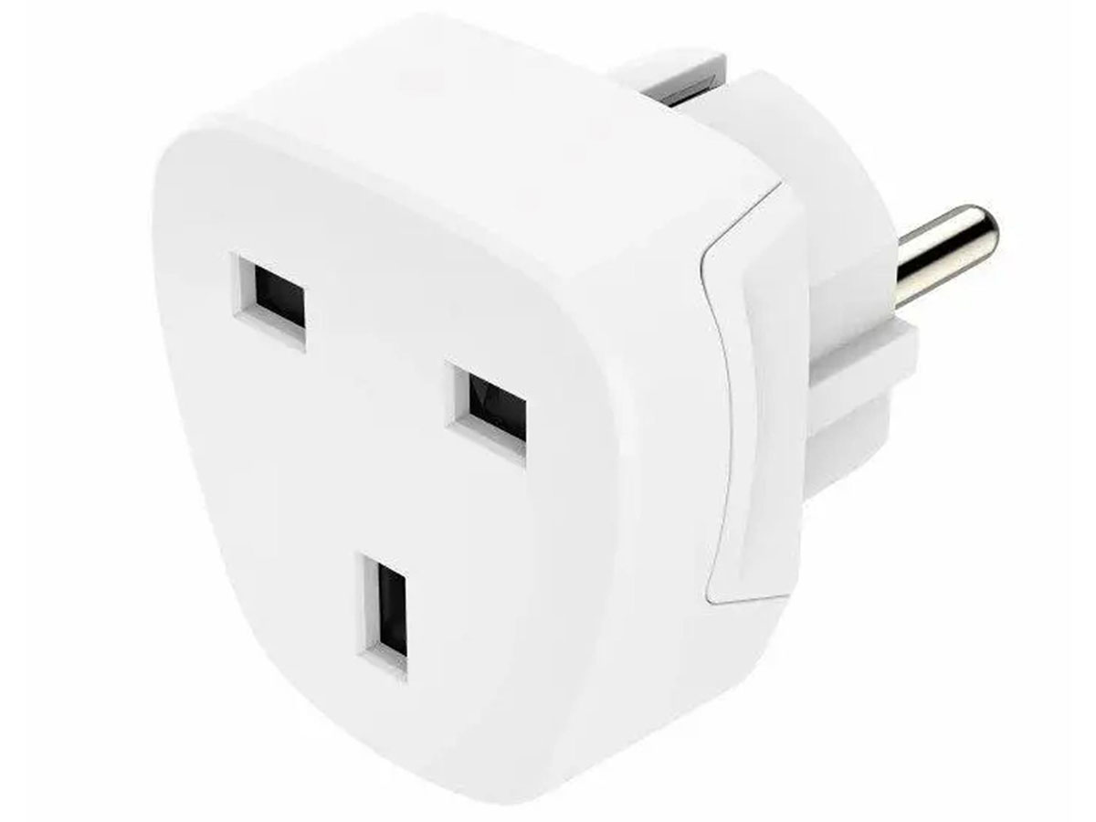 Hama Reiseadapter Basic Steckdose UK -> Stecker EU