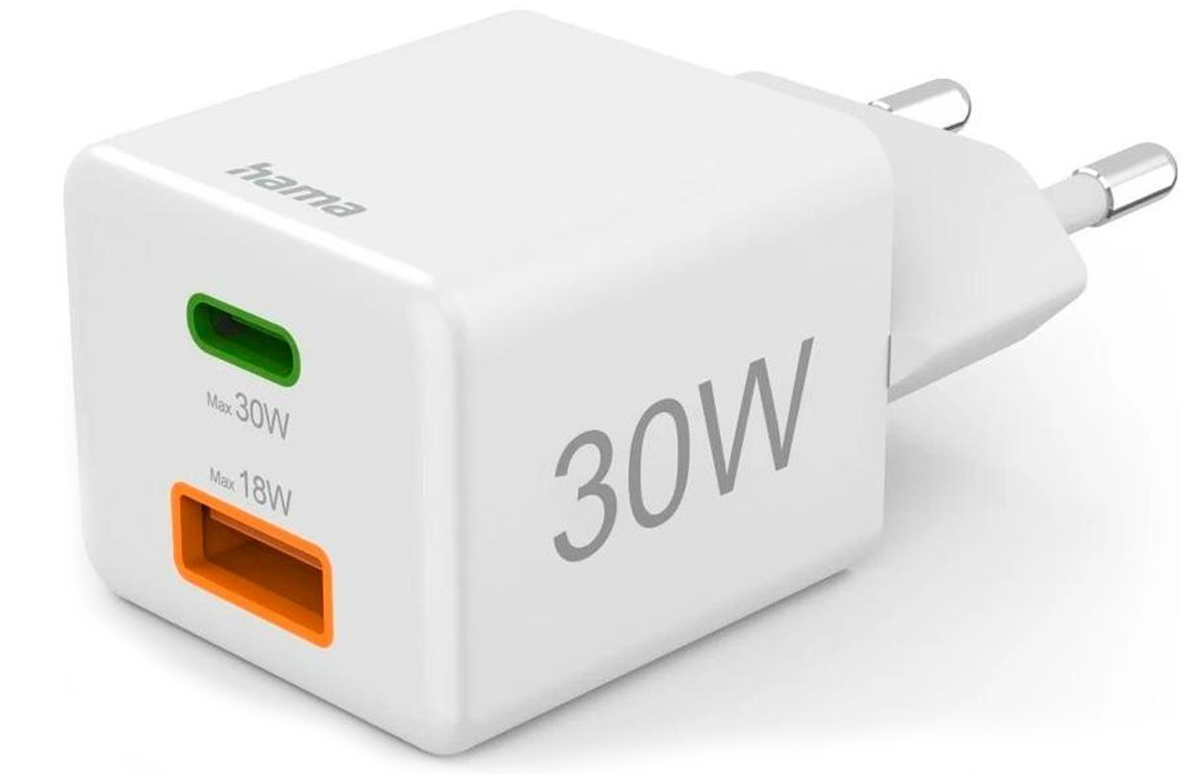 Netzteil Hama Mini 45W 1xUSB-C, 2xUSB-A