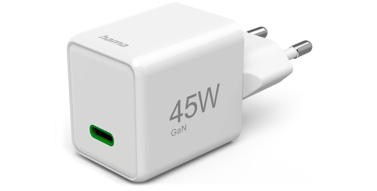 Hama Supermini GAN Netzladegerät PD/QC 45W