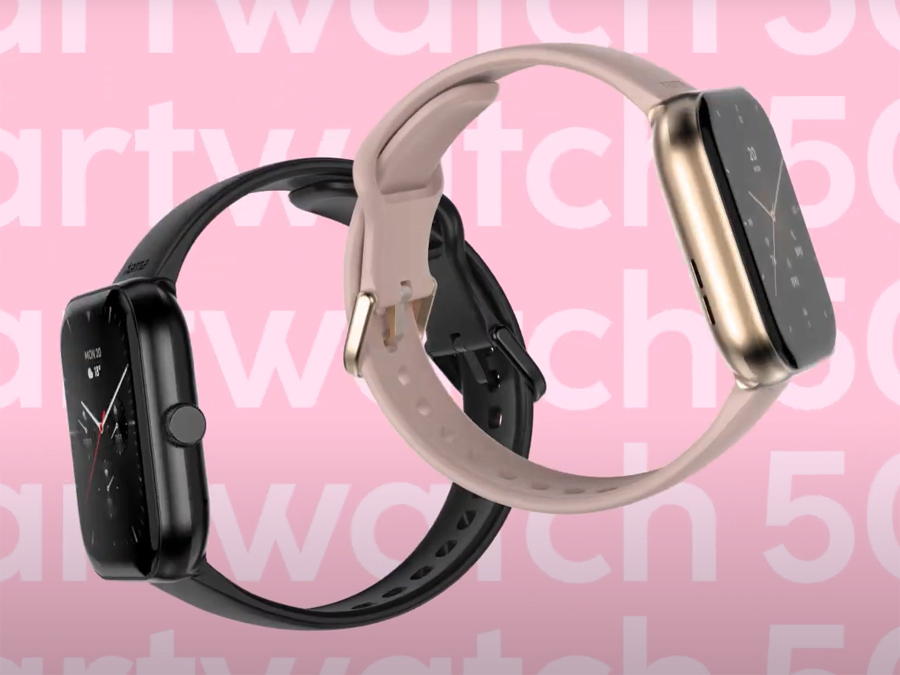 Hama Fit Watch 5000 rosa und schwarz