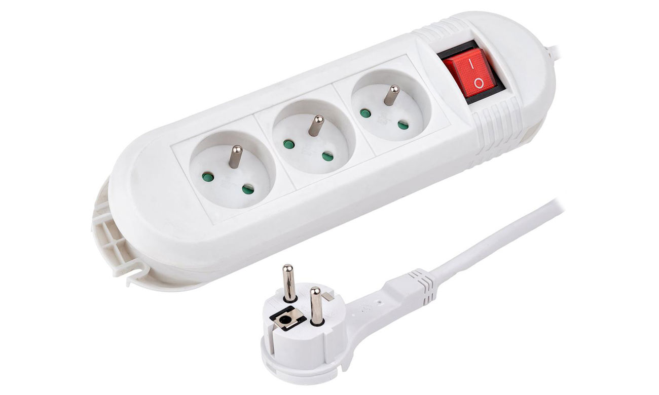 Hama Steckdosenleiste Comfort 3-fach, 3 m