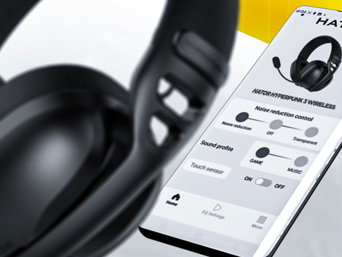 Zubehör für Gaming: HATOR Hyperpunk 3 Wireless Schwarz - Grafik