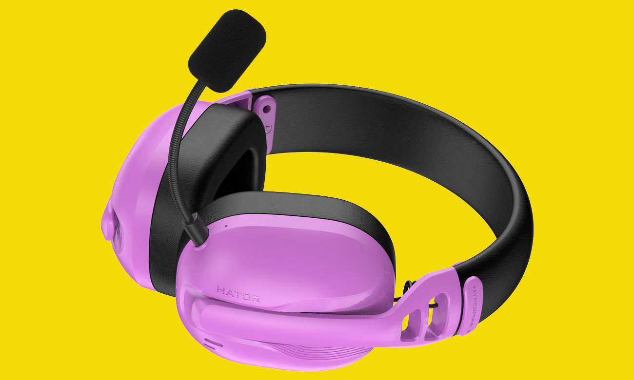 Zusatzgerät Kopfhörer HATOR Hyperpunk 3 Wireless Schwarz-Lila - Grafik mit Hintergrund