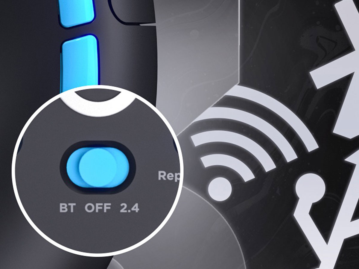 Drahtlose HATOR Pulsar 3 PRO Maus - Lifestyle-Grafik