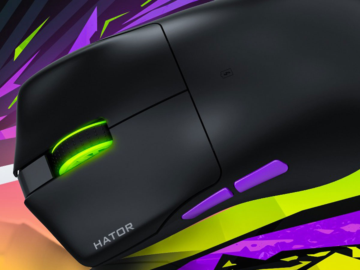 Maus HATOR Pulsar 3 Ultra 4K Wireless Schwarz - Grafik mit Hintergrund