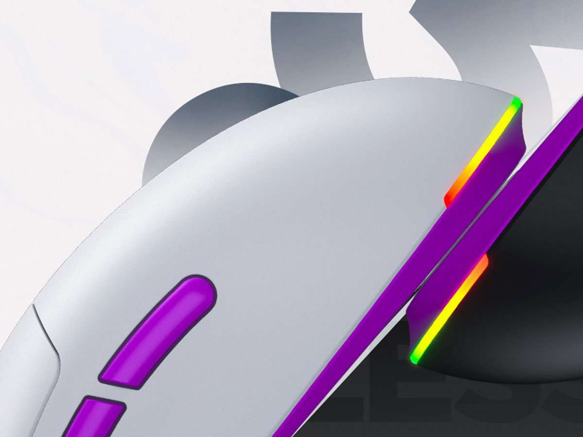 Drahtlose Gaming-Maus HATOR Quasar 3 ULTRA 8K Weiß - Stil, Komfort und Personalisierung