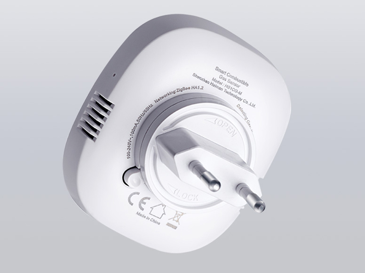Intelligenter Erdgassensor Heiman ZigBee HS1CG-E – Übersicht, Grafik mit Hintergrund