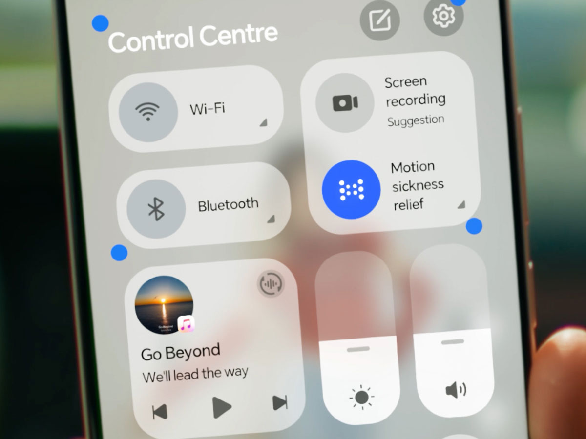Honor 400 5G 8/256GB Bildschirm mit Steuerfeld