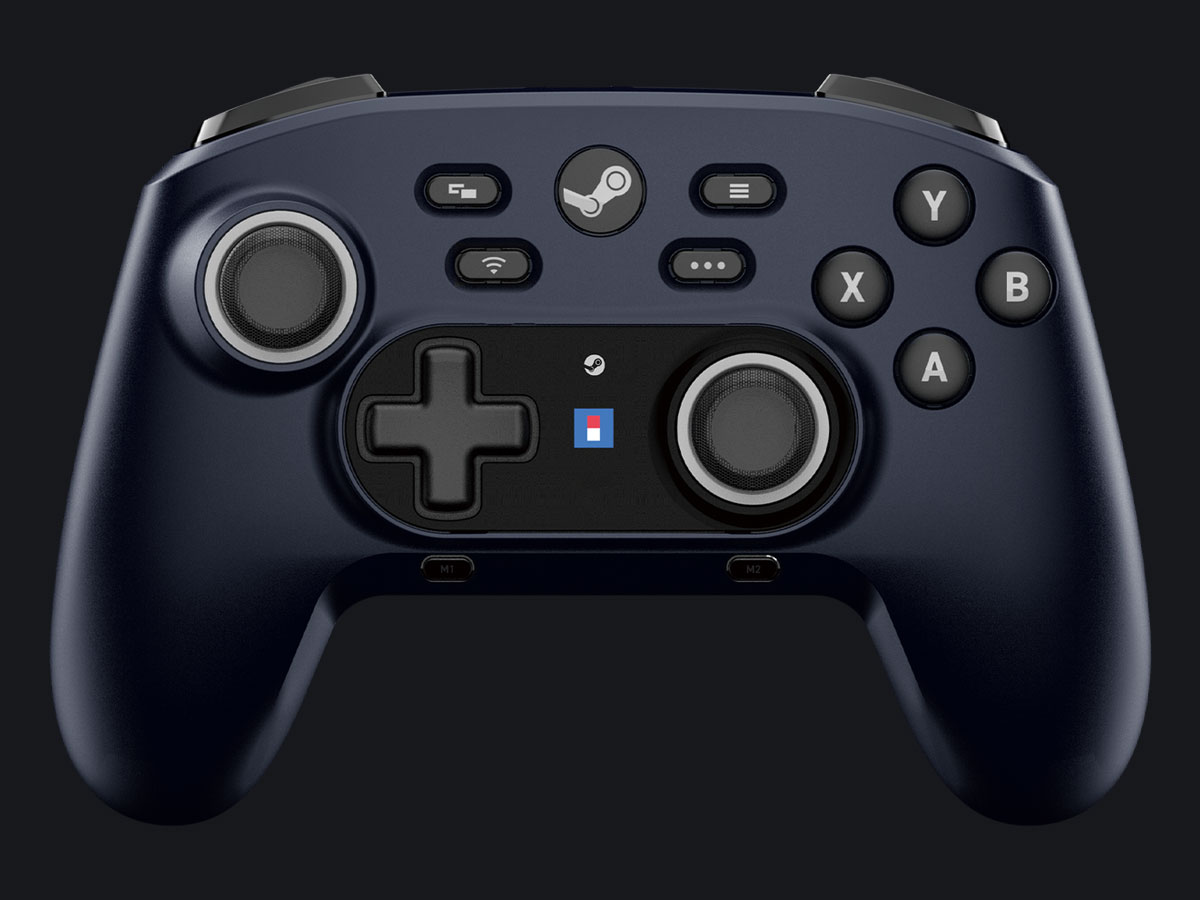 Kabelloser Controller HORI Wireless HORIPAD für Steam - Vorderansicht, Grafik mit Hintergrund