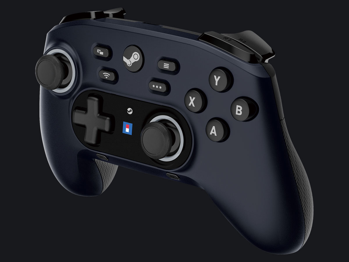 Kabelloser Controller HORI Wireless HORIPAD für Steam - Gesamtansicht, Grafik mit Hintergrund