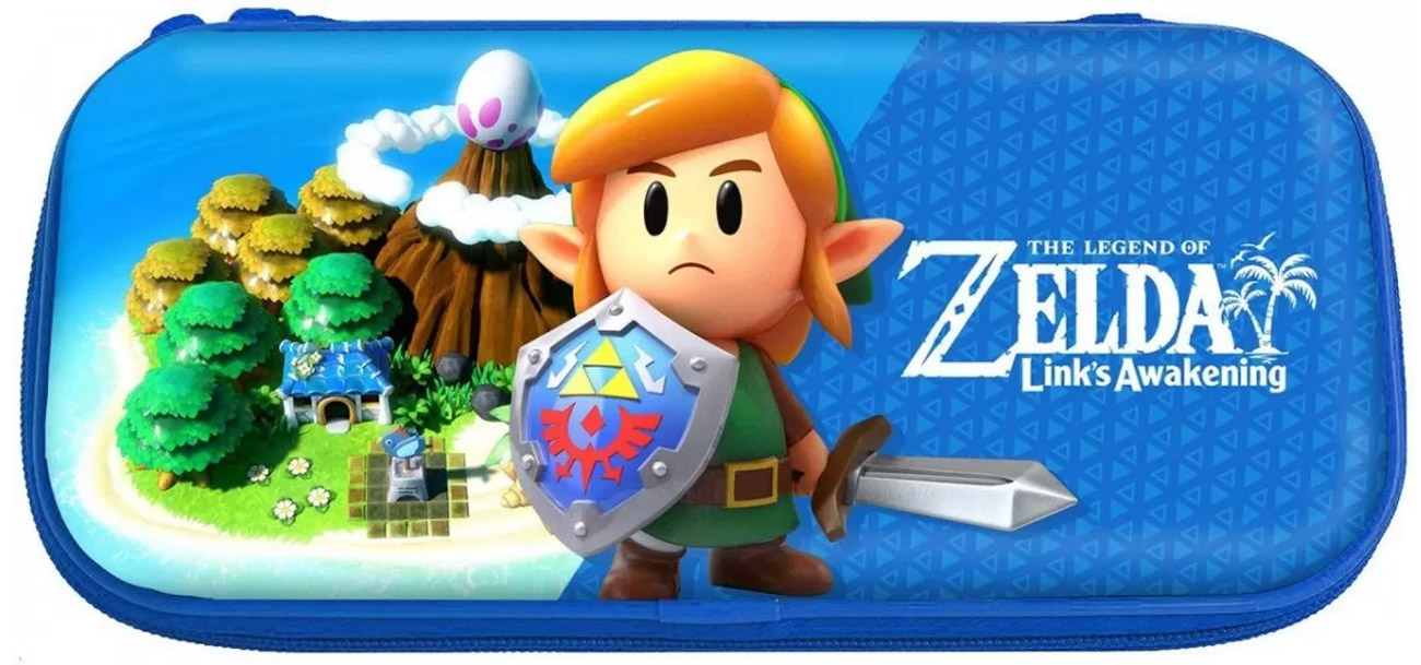 Etui HORI Hard Pouch für Nintendo Switch Zelda Link's Awakening - Vorderansicht