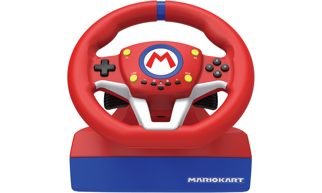 HORI Mario Kart Racing Wheel Pro Mini für Nintendo Switch - Vorderansicht im Winkel