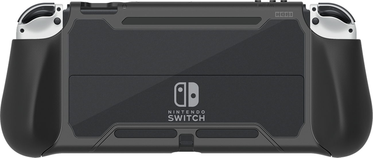 Hülle Hori Hybrid System Armor Pro Grip für Nintendo Switch OLED - Rückansicht