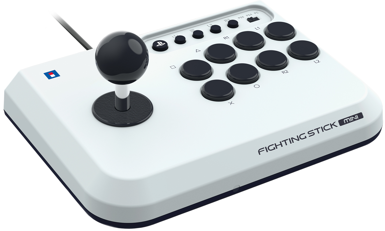 Kontroler Hori Fighting Stick Mini PS5/PS4/PC - Widok od przodu pod kątem