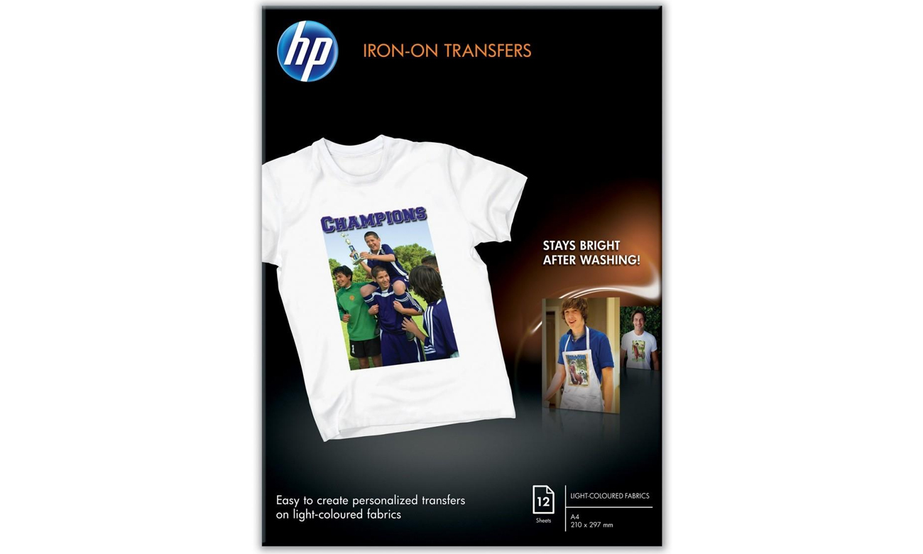 HP Papier Iron-On T-Shirt Transfers A4 12 Blätter