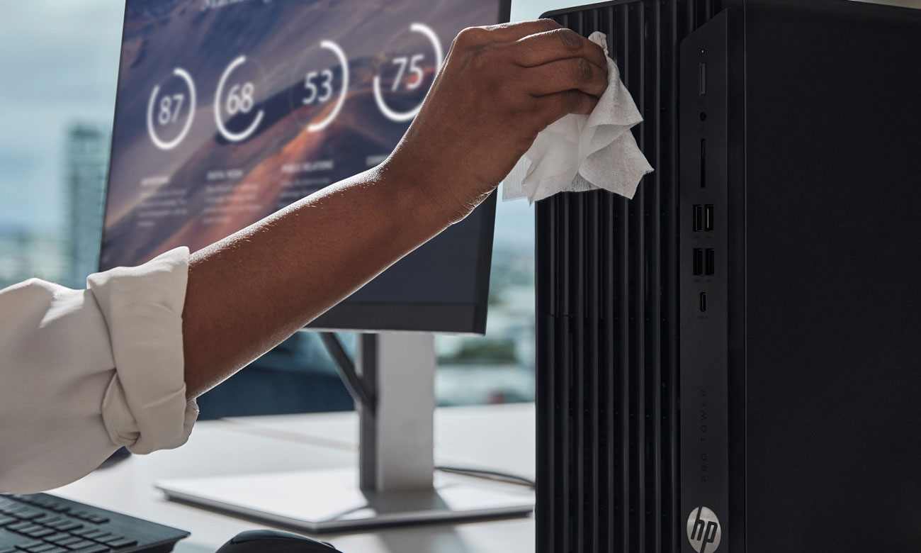 HP Pro 400 G9 TWR Gehäuse und Ports