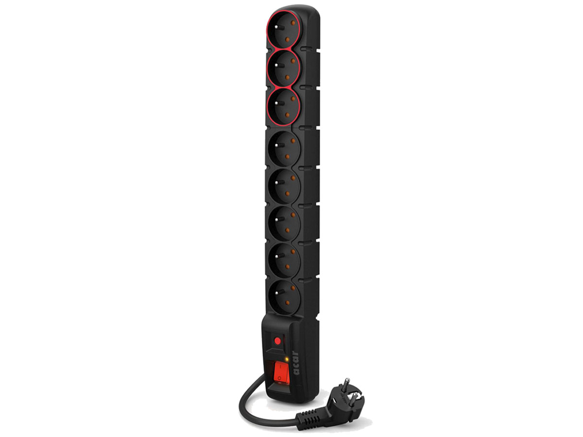 HSK DATA ACAR S8 DUAL Steckdosenleiste schwarz 1,5M