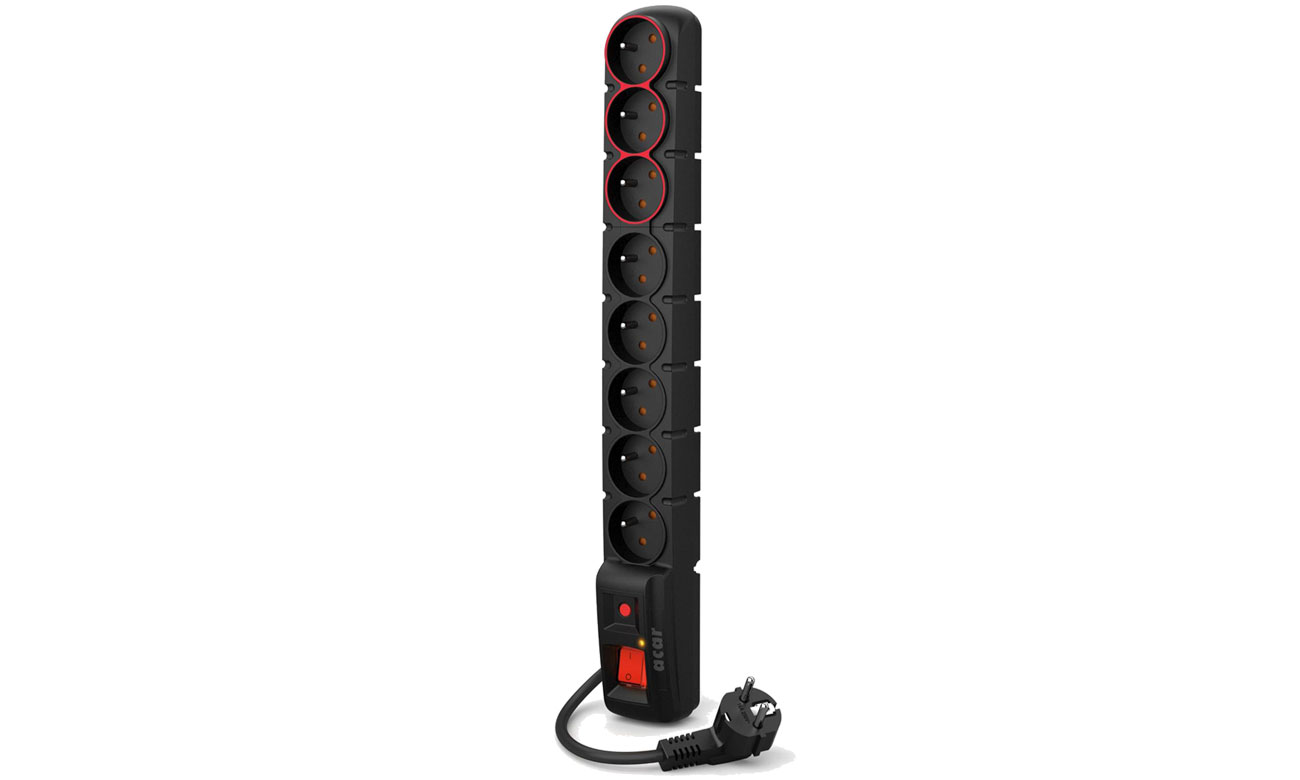 HSK DATA ACAR S8 DUAL Steckdosenleiste schwarz 1,5M