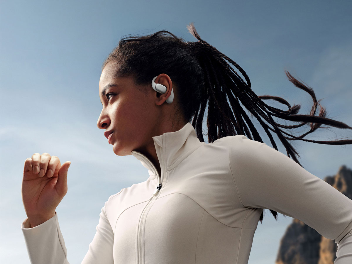 Drahtlose Kopfhörer HUAWEI FreeArc Grau - Lifestyle-Grafik