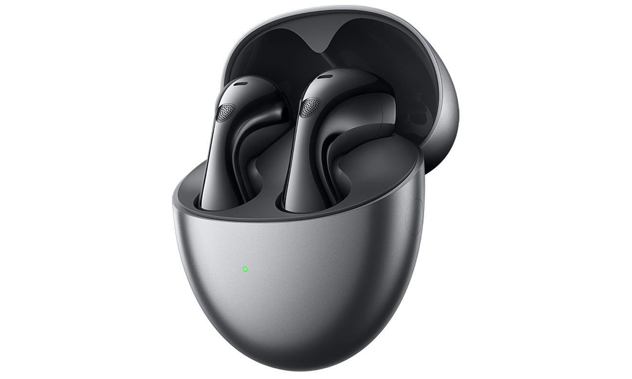 Huawei FreeBuds 6 Schwarz - Ansicht von vorne mit Etui