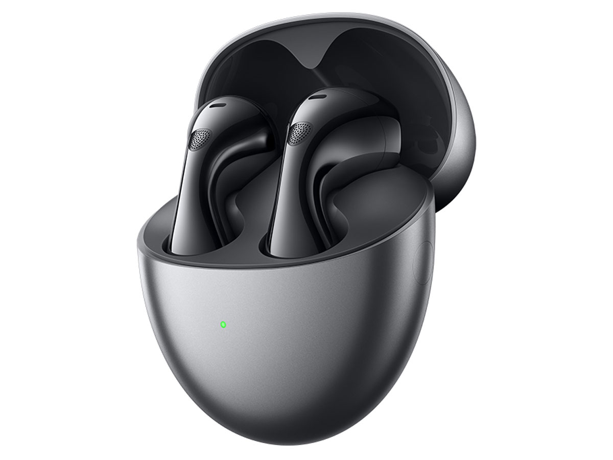 Huawei FreeBuds 6 Schwarz - Ansicht von vorne mit Etui