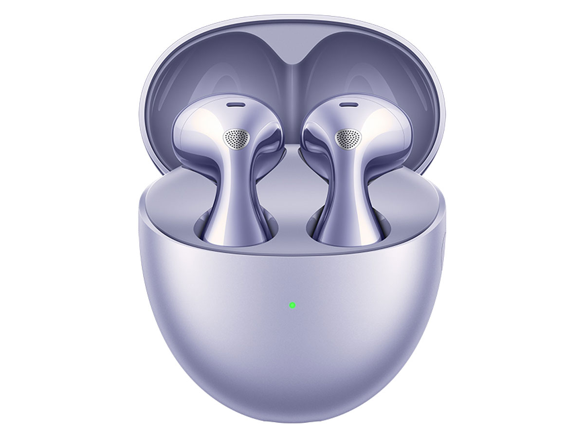 Huawei FreeBuds 6 Lila - Frontansicht mit Ladeetui