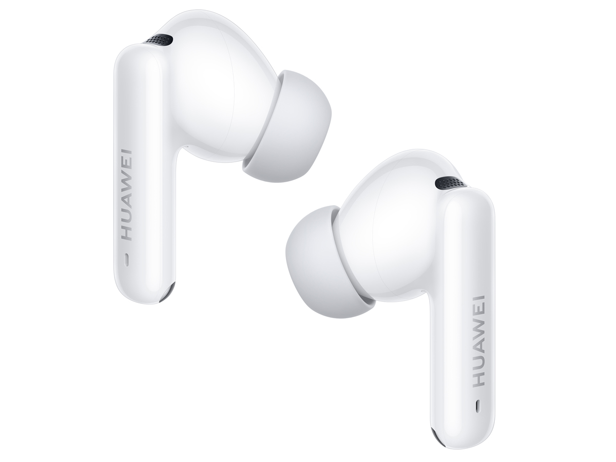 Huawei FreeBuds 6i Weiße kabellose Kopfhörer - Ansicht der linken und rechten Kopfhörer