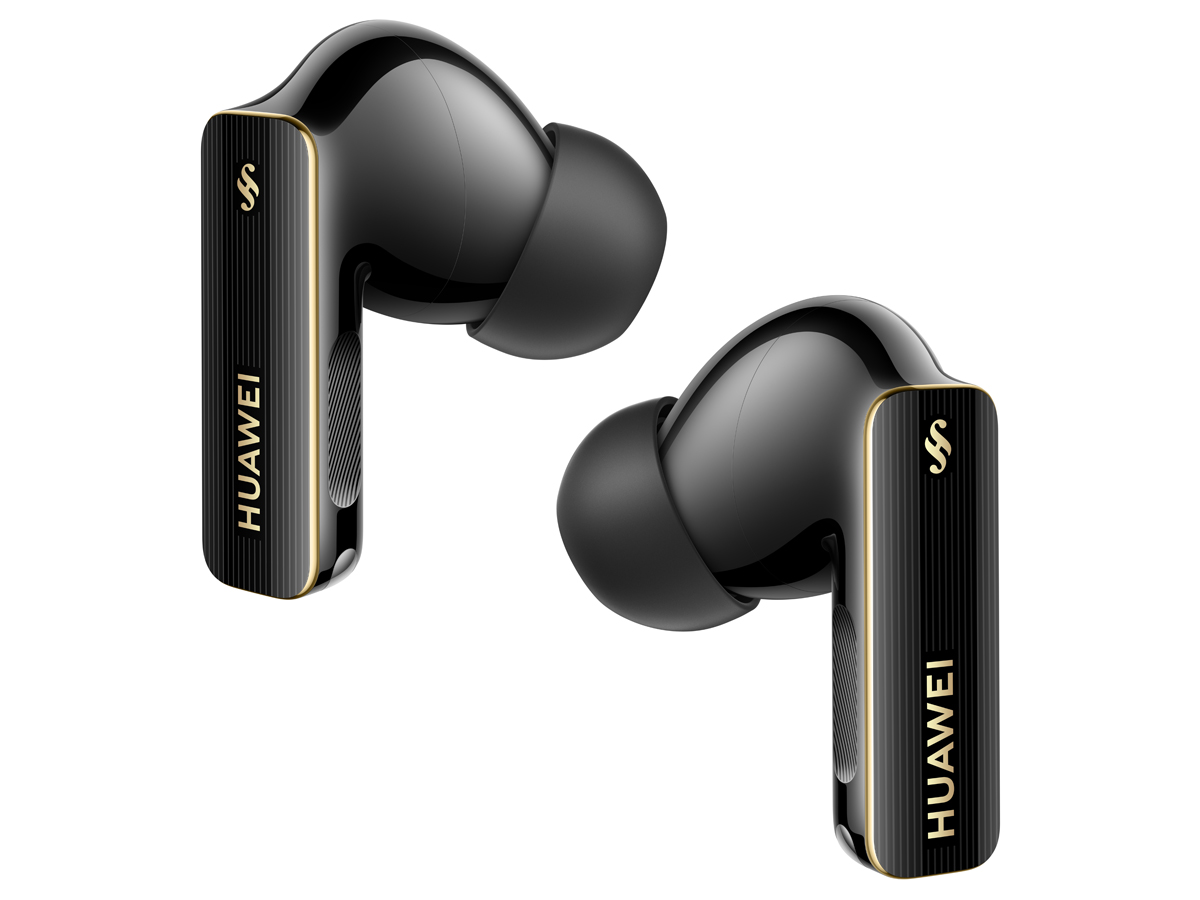 Drahtlose Huawei Freebuds Pro 4 Schwarz - Ansicht der linken und rechten Kopfhörer