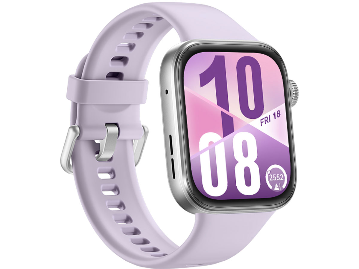 Huawei Watch Fit 4 lila Präsentation von rechts