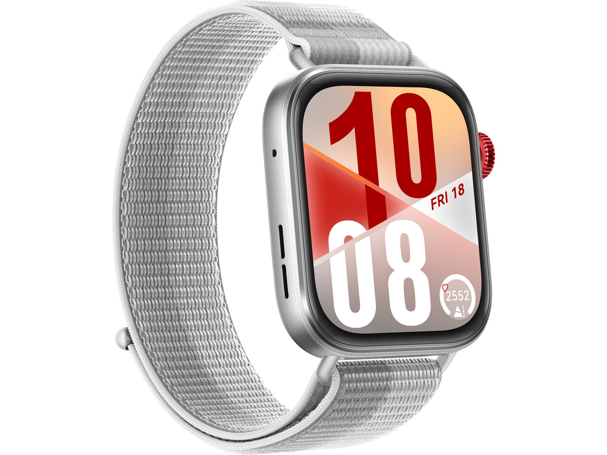 Huawei Watch Fit 4 grau Präsentation der Uhr schräg