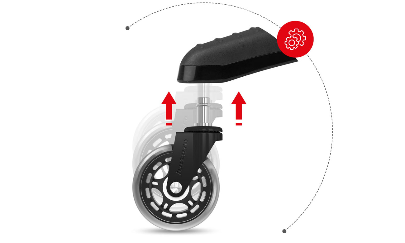 Rollen für Stuhl Huzaro 2.0 Black